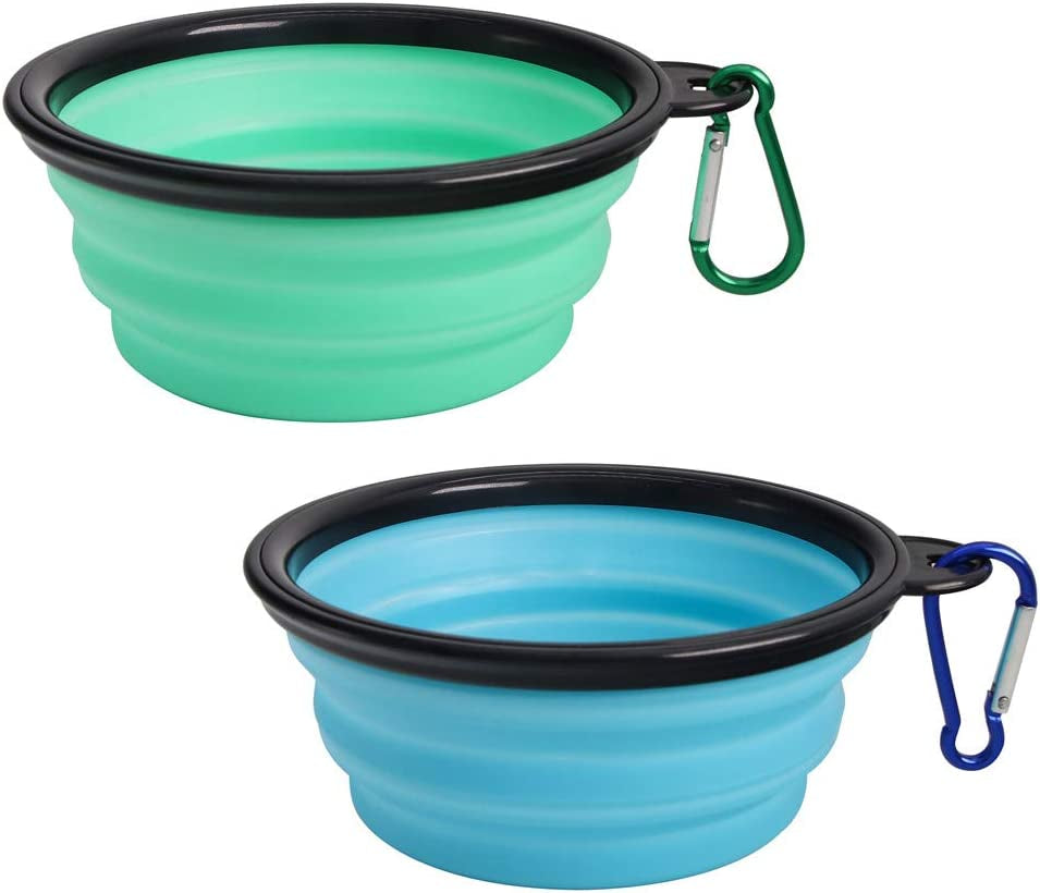 Collapsible Dog Travel Bowl Set — 2 Pack