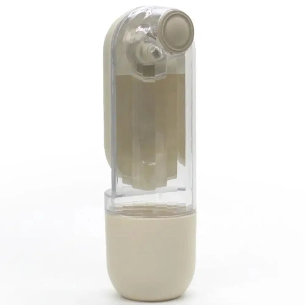 2-in-1 Portable Pet Water Bottle & Bowl - Beige