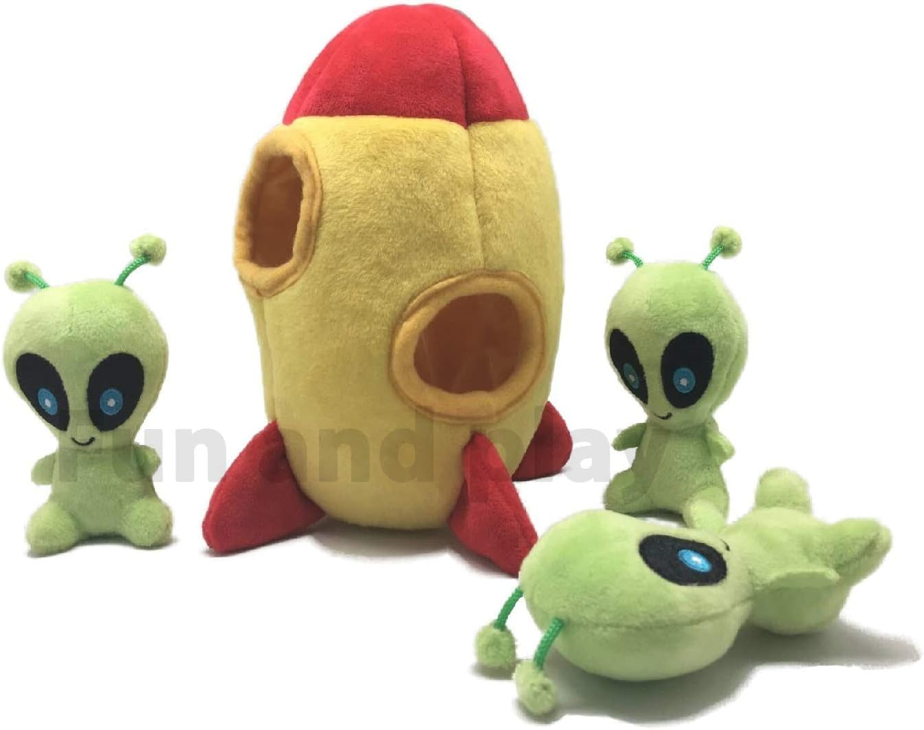 Hide and Seek Squeaky Plush Dog Toy