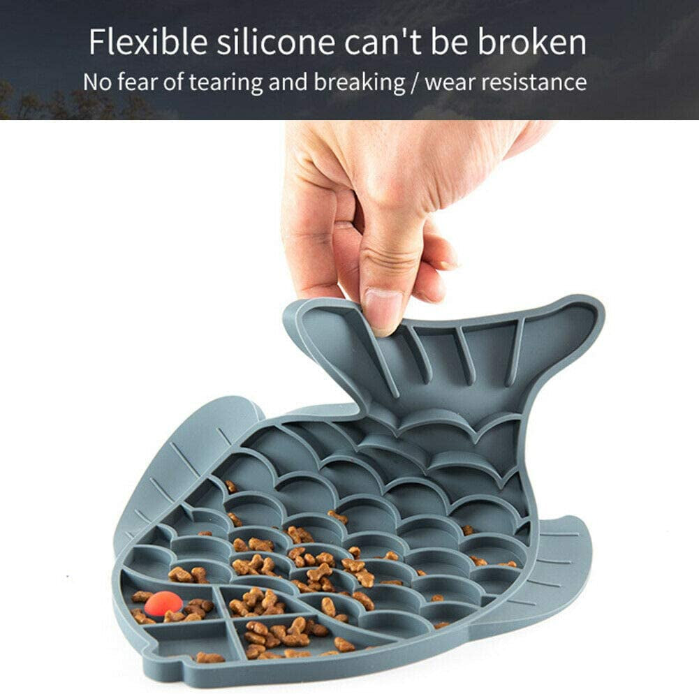 Fish-Shaped Cat Lick Mat