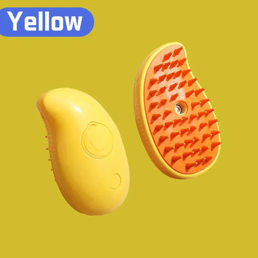 3-in-1 Electric Cat Steam Brush – Groom Massage & Shine