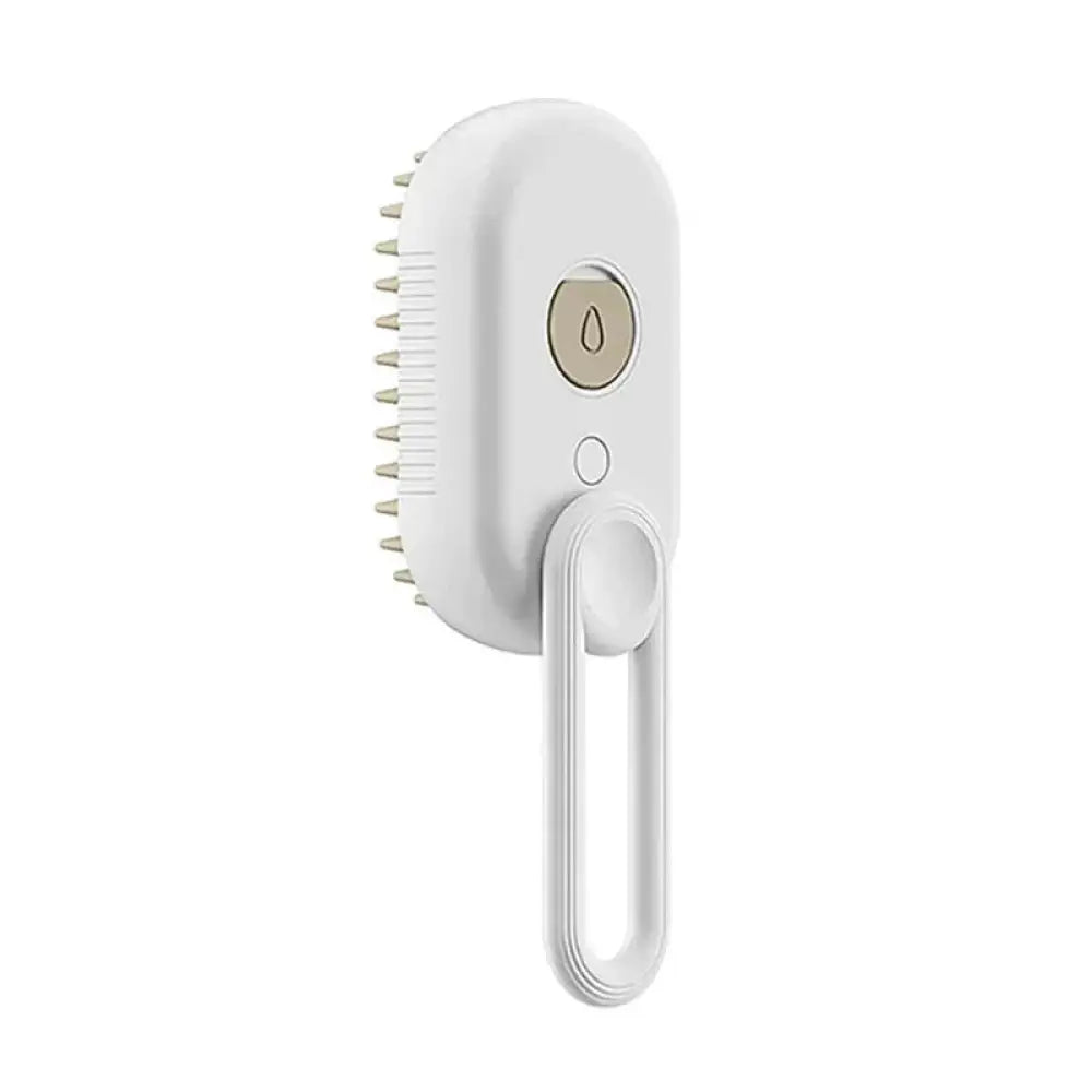3-in-1 Electric Cat Steam Brush – Groom Massage & Shine - White / Default