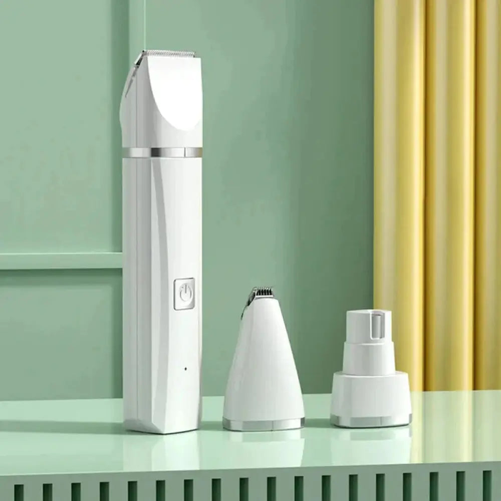 4 in 1 Electric Pet Grooming Kit - Hair Trimmer Clippers Nail Grinder for Cats & Dogs