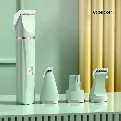 4 in 1 Electric Pet Grooming Kit - Hair Trimmer Clippers Nail Grinder for Cats & Dogs