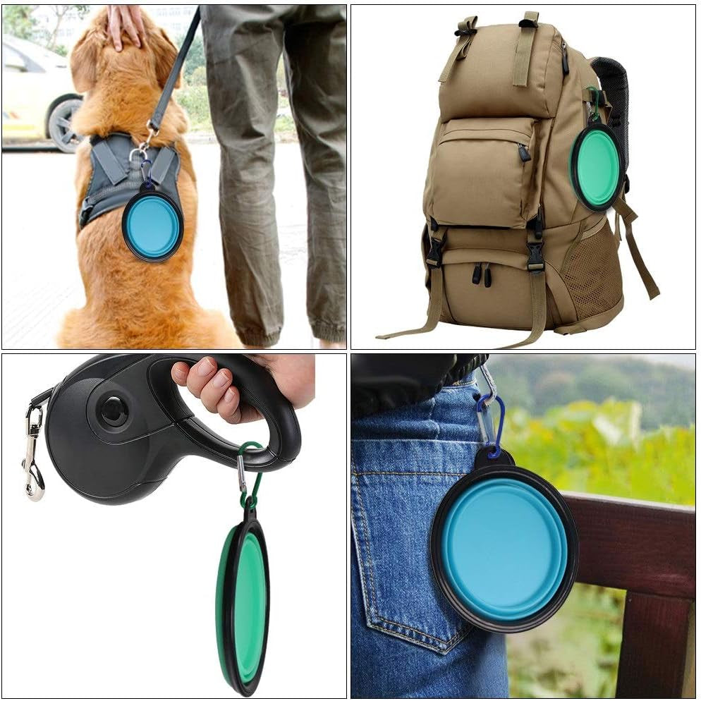 Collapsible Dog Travel Bowl Set — 2 Pack