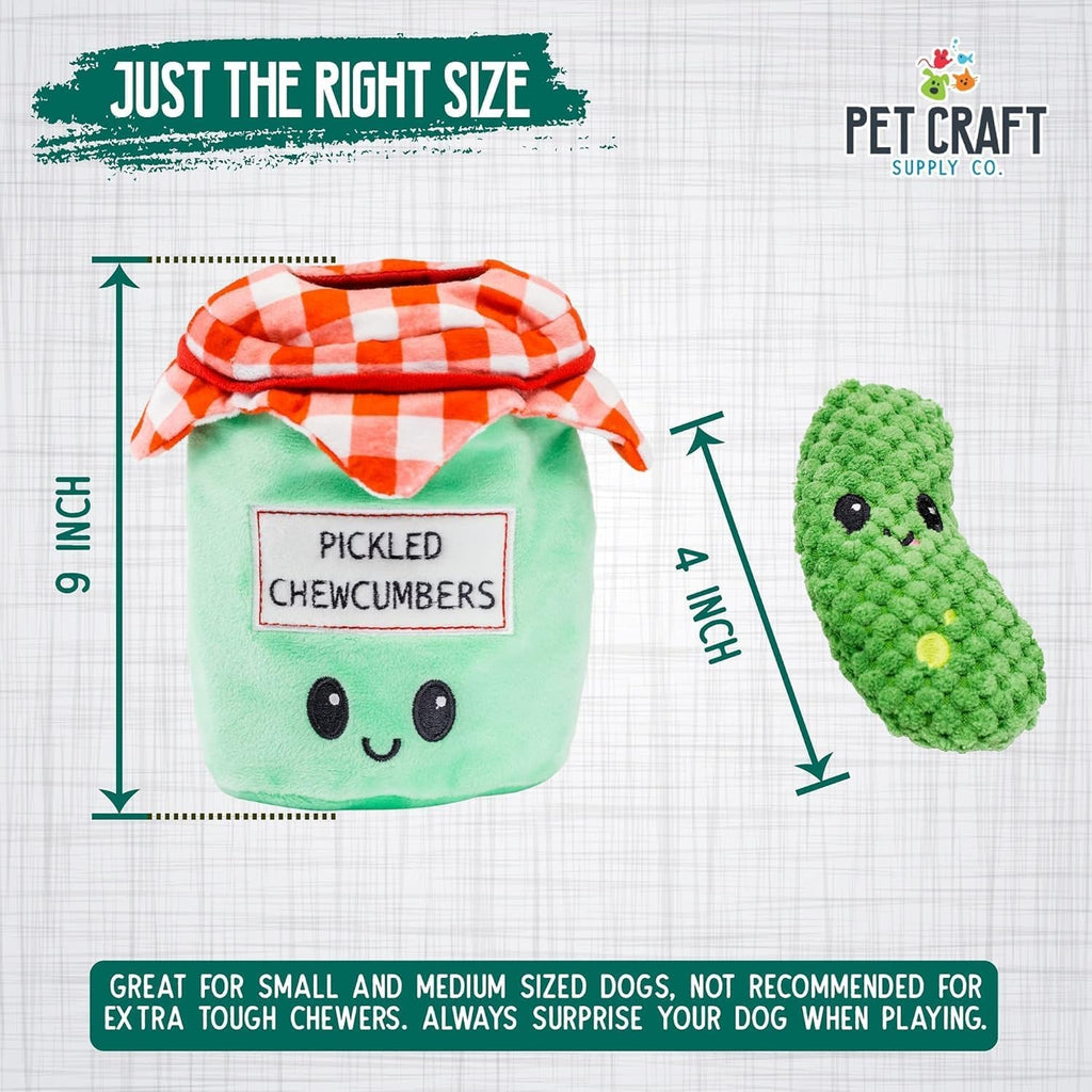 Hide & Seek Pickle Plush Dog Toy Set