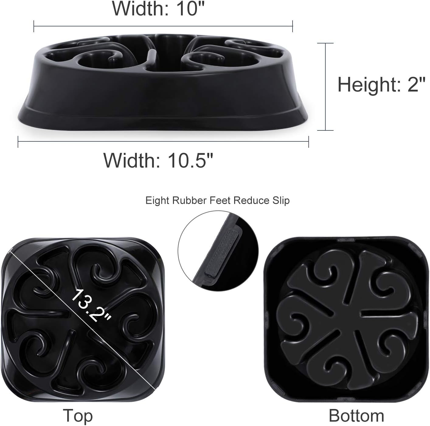 Slow Feeder Dog Bowl for Large Dogs