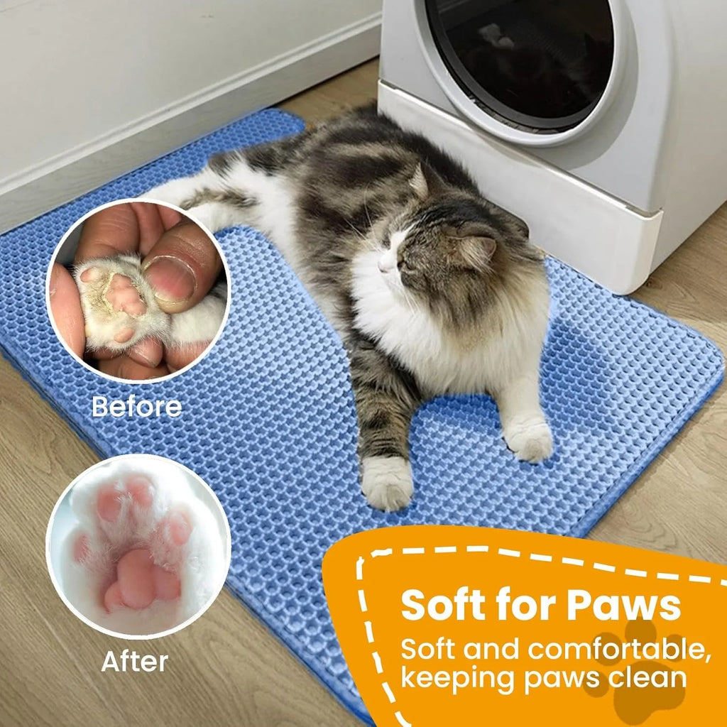 Double Layer Non-Slip Cat Litter Mat