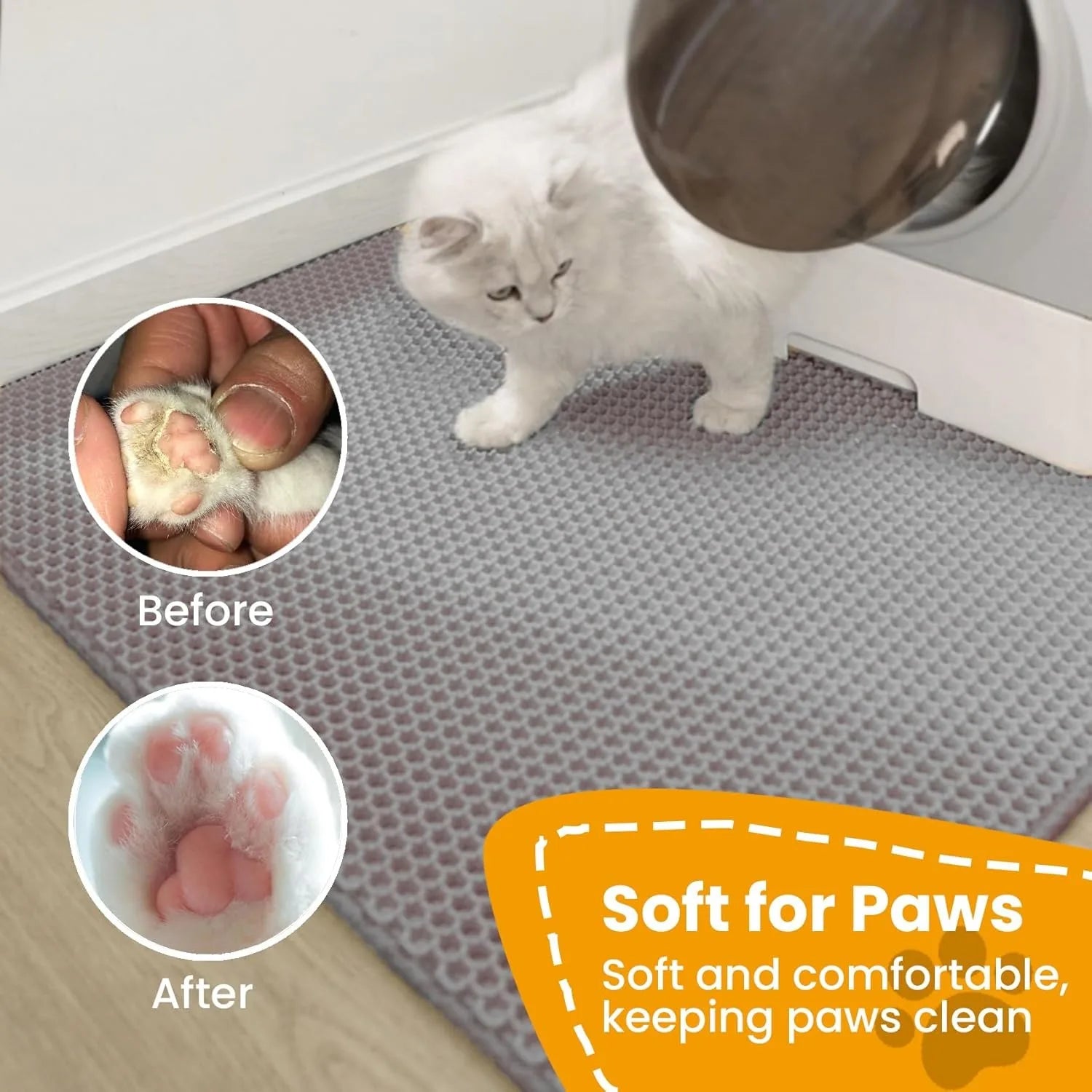 Double Layer Non-Slip Cat Litter Mat