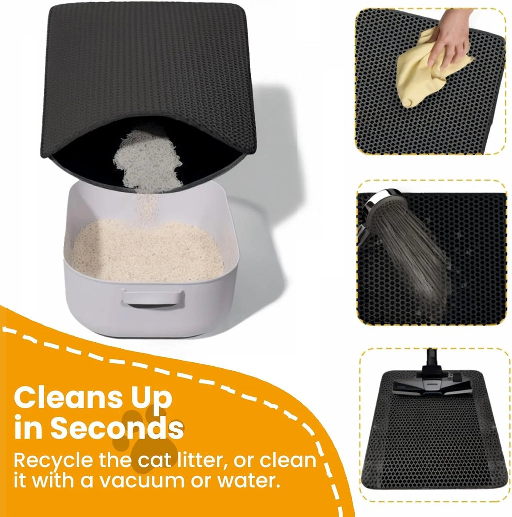 Double Layer Non-Slip Cat Litter Mat