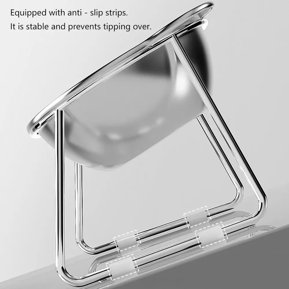 Stainless Steel Raised Cat Bowl with Stand