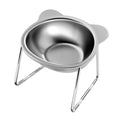 Stainless Steel Raised Cat Bowl with Stand