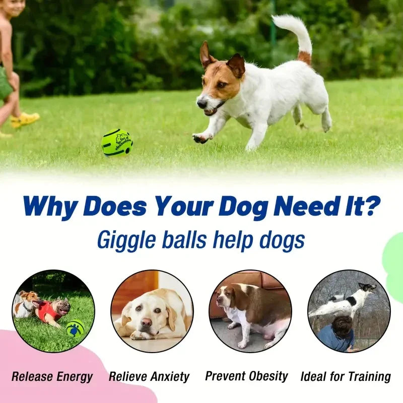 Interactive Giggle Ball Dog Toy