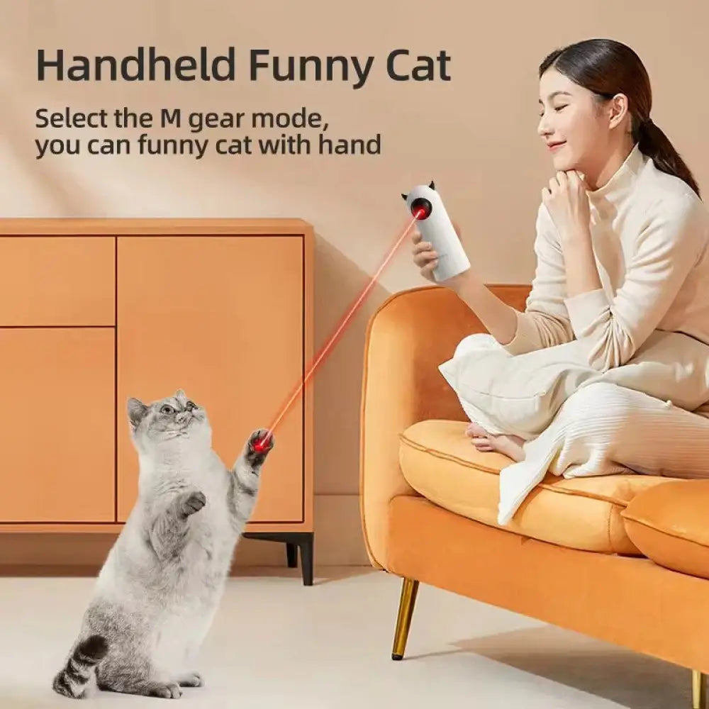Automatic Interactive Cat Laser Toy – Keep Your Cat Entertained for Hours