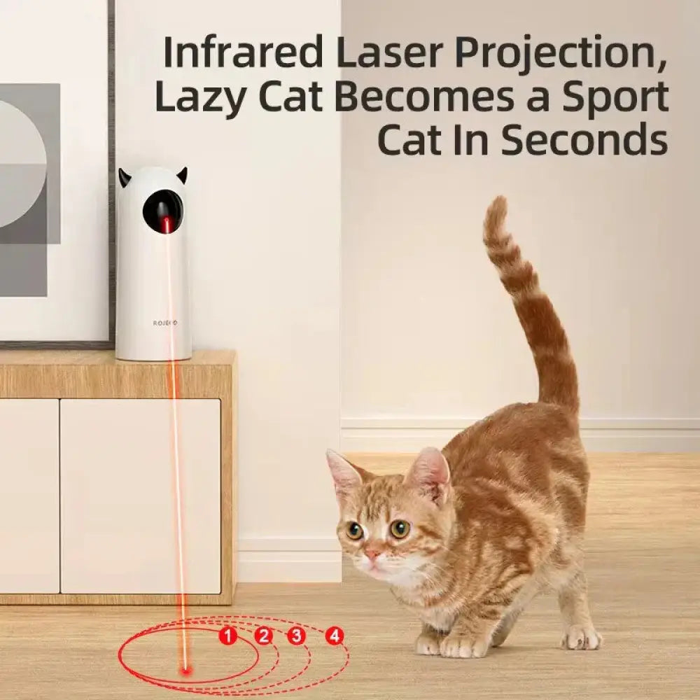Automatic Interactive Cat Laser Toy – Keep Your Cat Entertained for Hours