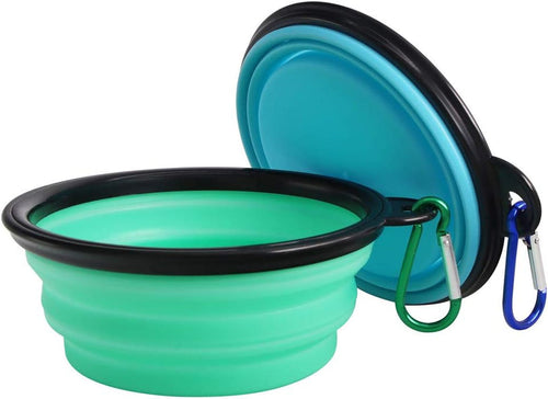 Collapsible Dog Travel Bowl Set — 2 Pack