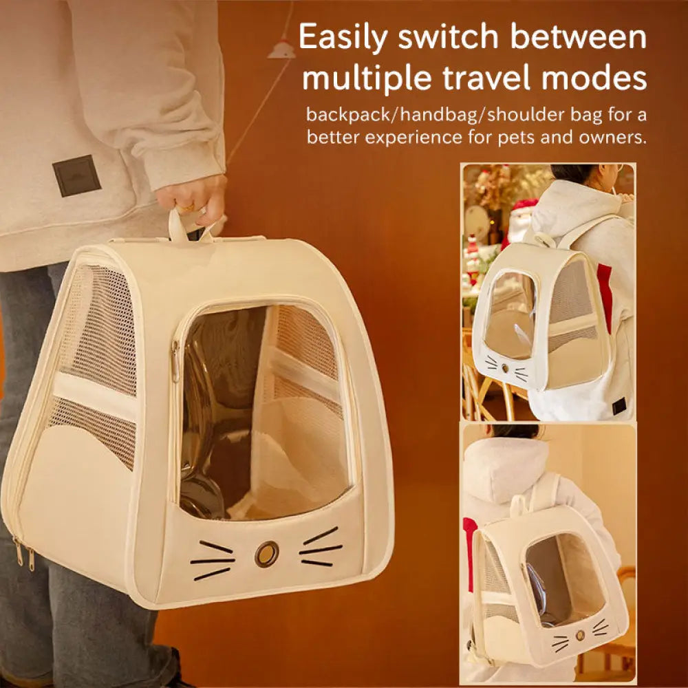 Breathable Mesh Pet Carrier Backpack