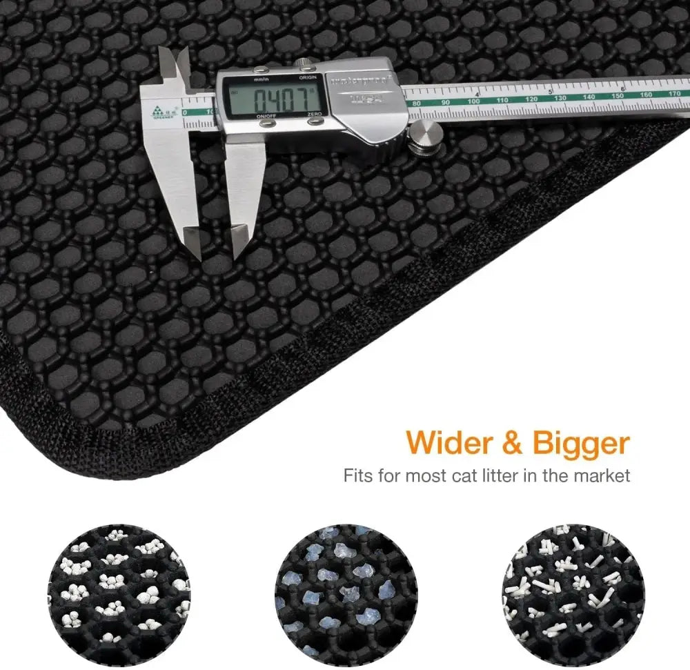 Cat Litter Trapping Mat - Black / 23’’ X 17’’