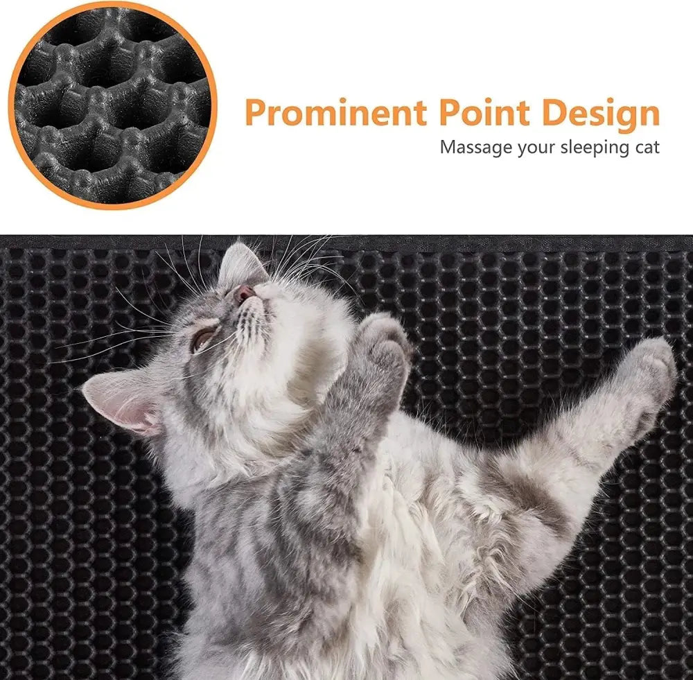 Cat Litter Trapping Mat - Black / 23’’ X 17’’