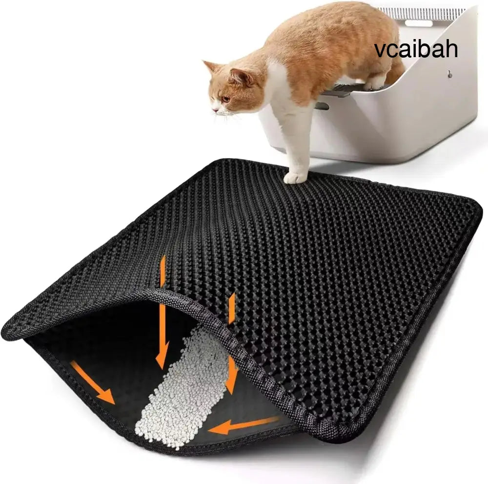Cat Litter Trapping Mat - Black / 23’’ X 17’’