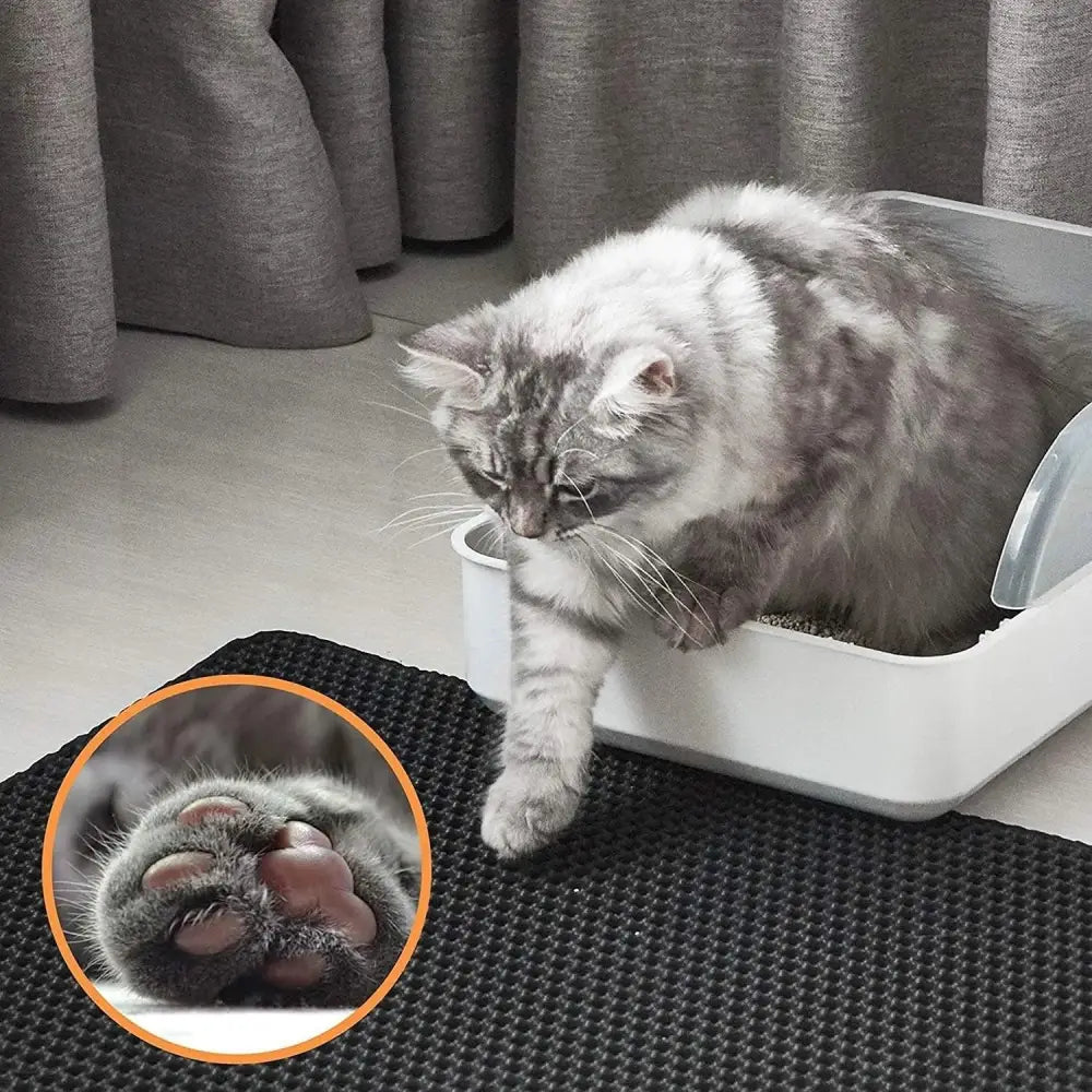 Cat Litter Trapping Mat - Black / 23’’ X 17’’