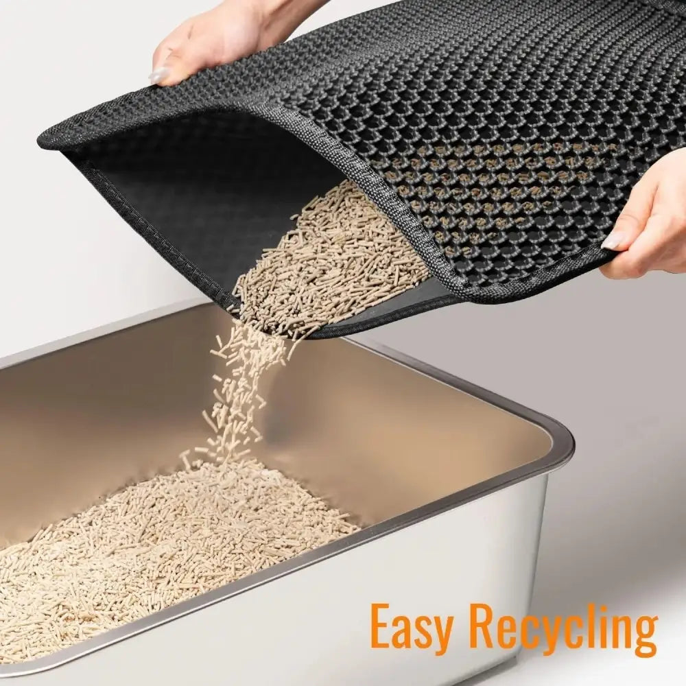 Cat Litter Trapping Mat - Black / 23’’ X 17’’