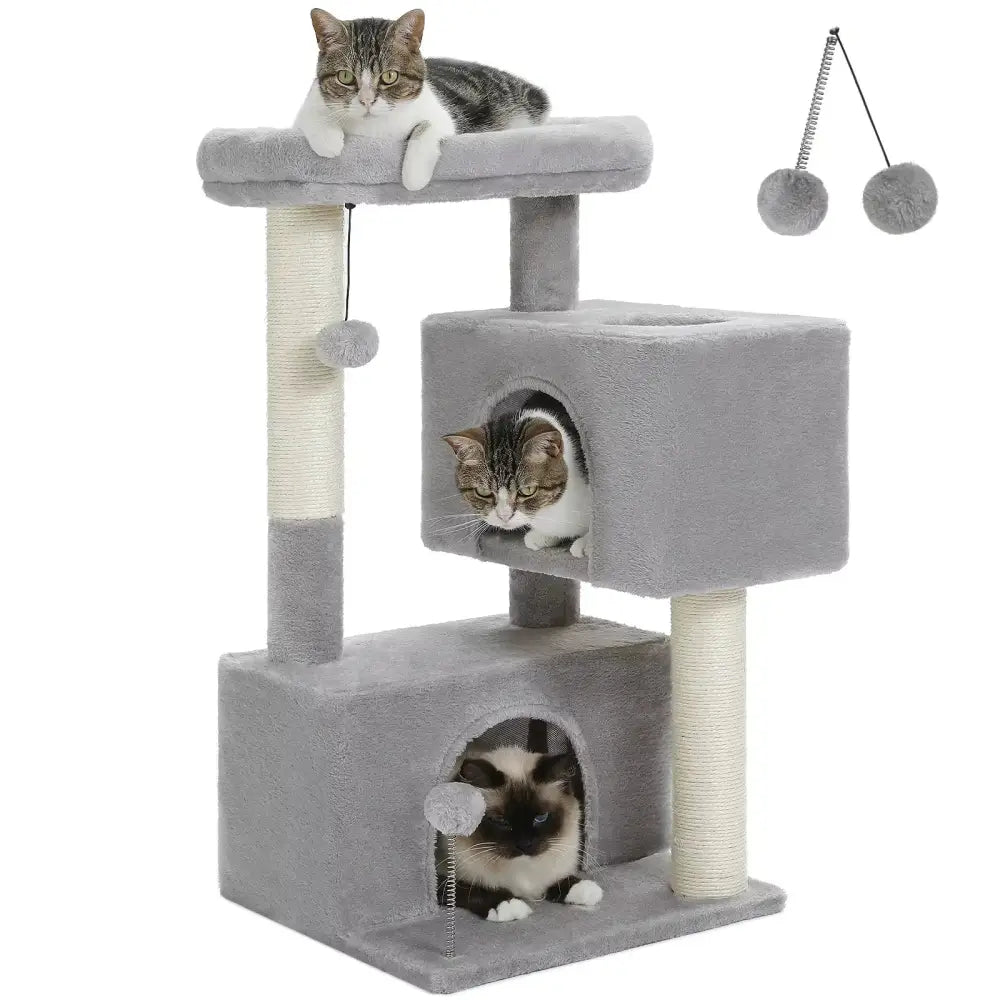 Cat Tree for Large Cats Cat Tower for Indoor - Grey