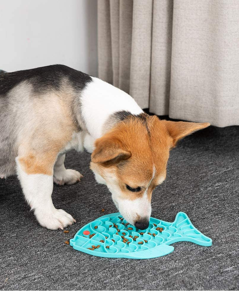 Fish-Shaped Cat Lick Mat