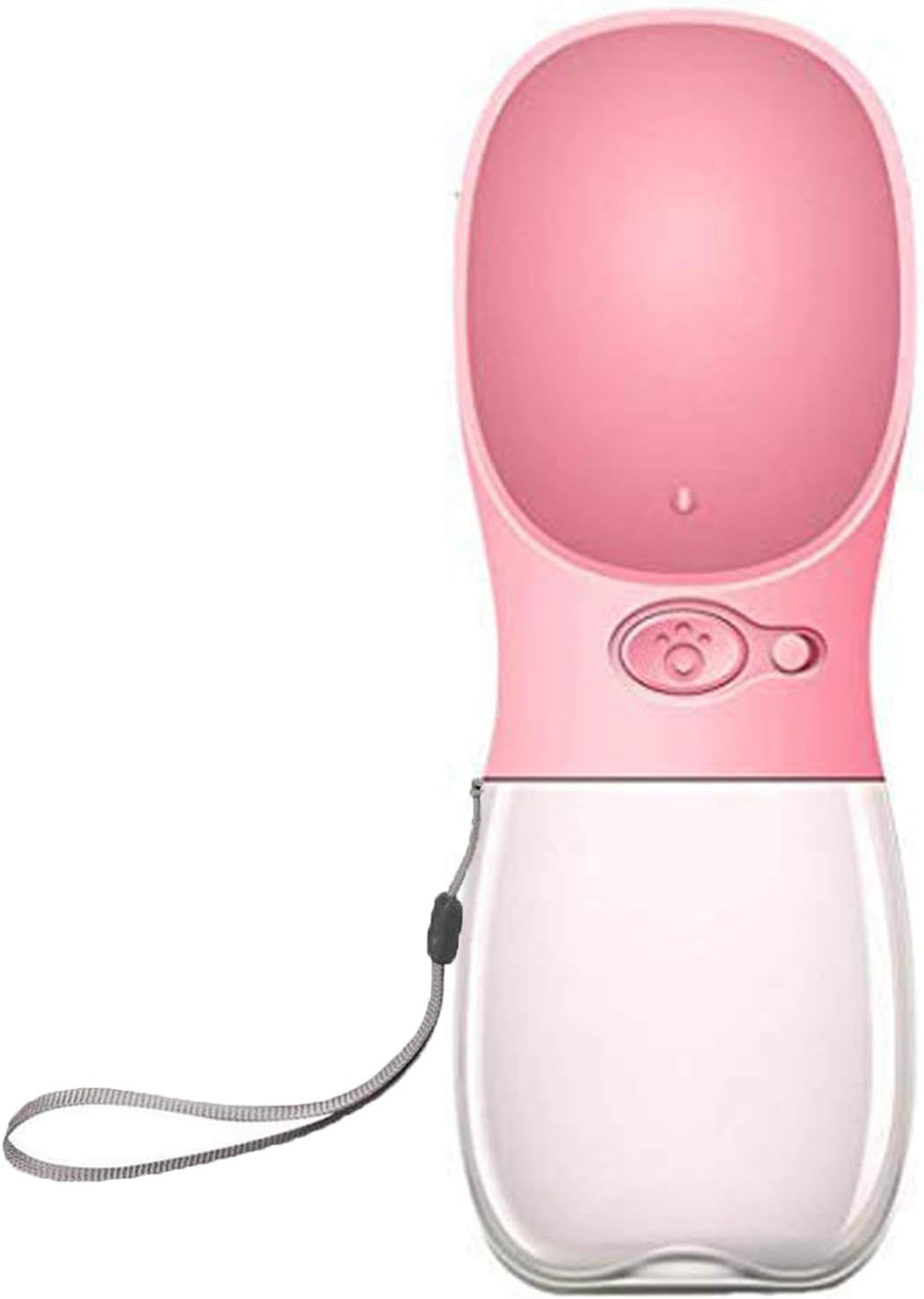 Portable Dog Water Bottle — 550ml, Pink
