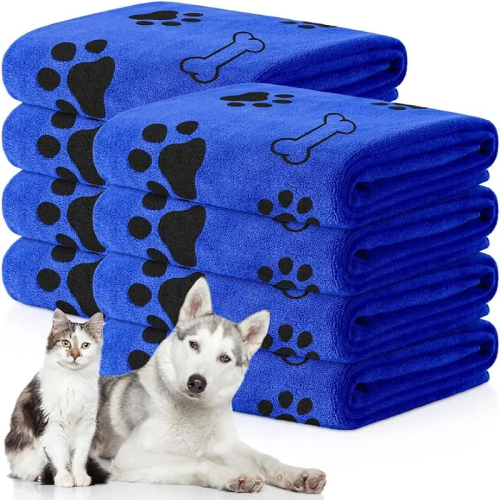 Quick-Dry Absorbent Pet Bath Towel - Blue / 70*100