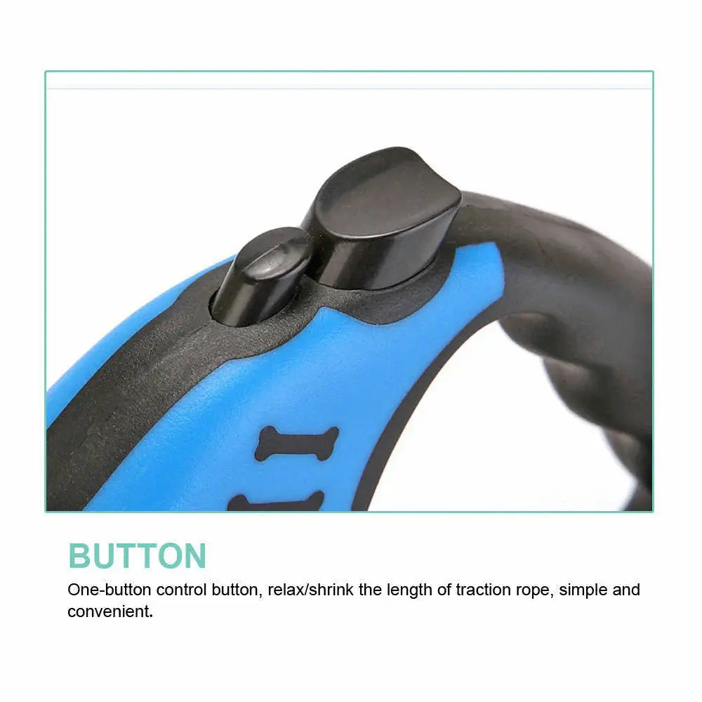 Retractable Dog Leash with Brake & Lock – Safe Durable & Easy to Use