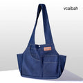 The Denim Explorer Pack - Deep Sea Indigo Denim Bag / S-（26*14*14cm） - Pet Accessories