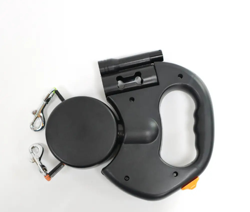 The Tangle-Free Duo Leash - Black - Pet Accessories