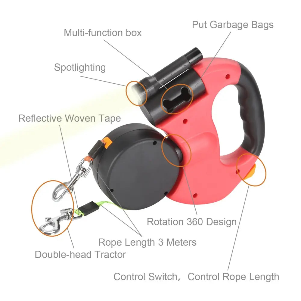 The Tangle-Free Duo Leash - Pet Accessories