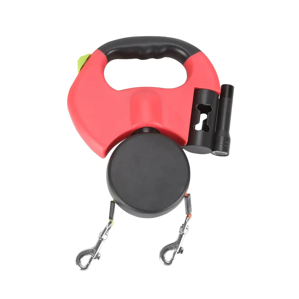 The Tangle-Free Duo Leash - Red - Pet Accessories
