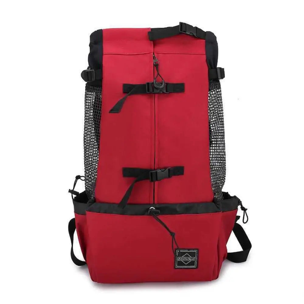 The Ventilated Trail Pack - Red / S - Pet Accessories